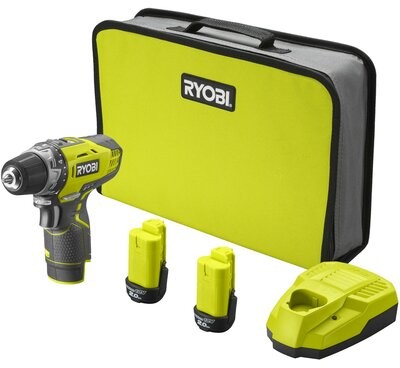 RYOBI Wiertarko-wkrętarka R12DD-220S 12V 2x2Ah