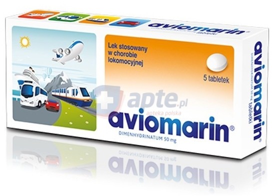 Teva Aviomarin 50mg x5 tabletek