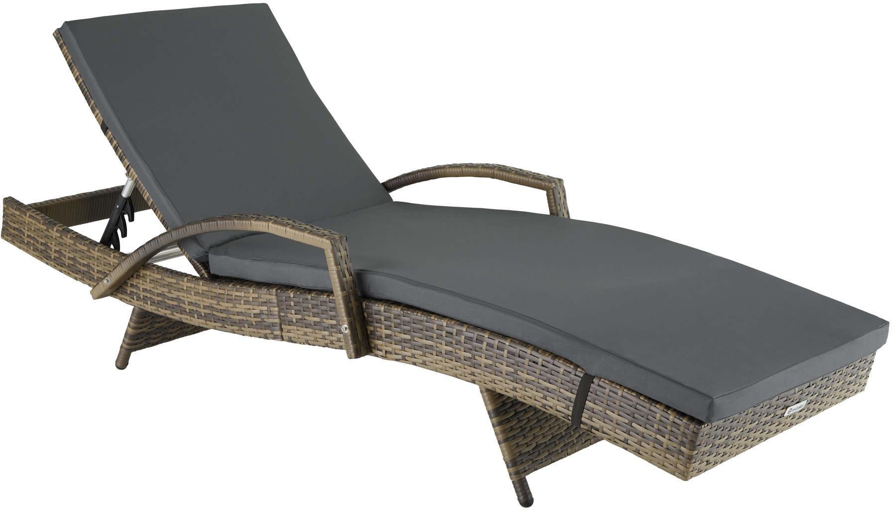 tectake Leżak rattanowy Océane - naturalny 403856