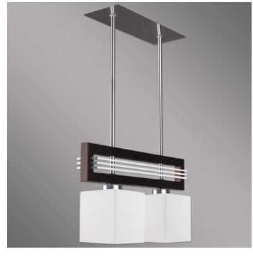 Luxera Lampa wisząca SANGA 2xE14/60W brązowy