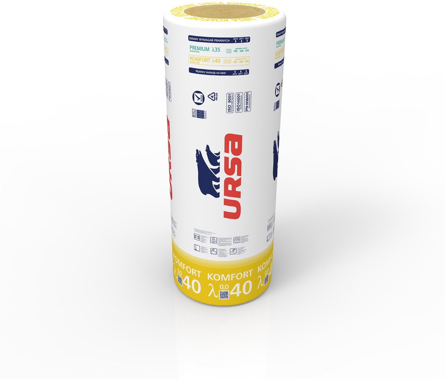 Ursa Wełna Komfort 40 W/mK, 50 mm 19,2 m2