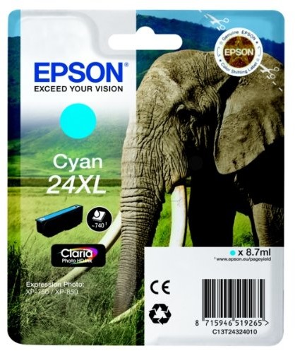 Epson c13t24324022 Cyan oryginalne wkłady atramentowe Pack of 1 2666446