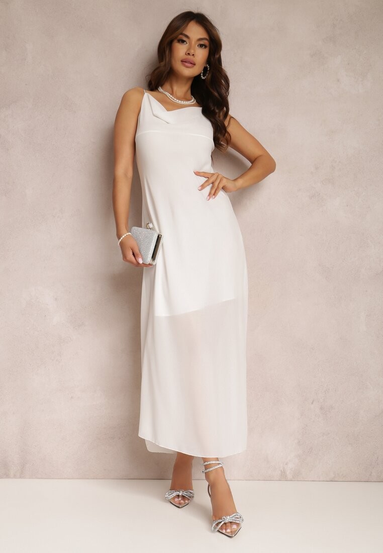 Biała Sukienka Diomaris