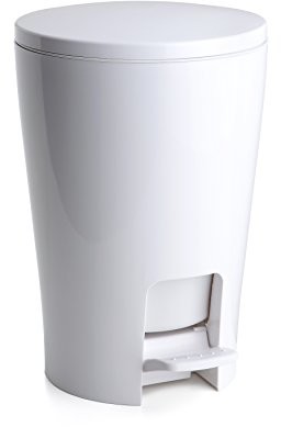 Tatay tatay Diabolo mechanizmem z pedałem kosz na odpady, pojemność: do 5 L, 28,2 x 19 x 21 cm, biały