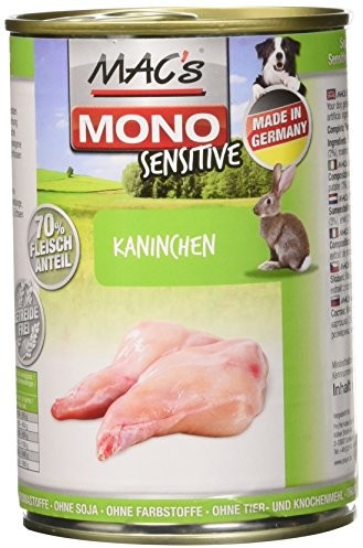Mac's Mono Sensitive królików, 6er Pack (6 X 400 G)
