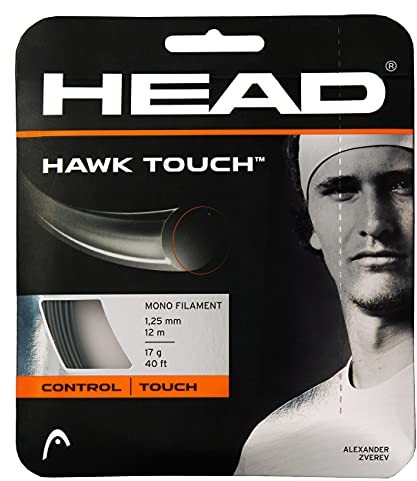 Head Unisex dla dorosłych Hawk Touch Set Struna tenisowa dla dorosłych, antracyt, 16 281204-16 AN