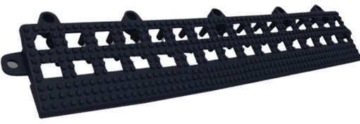 Coba Krawędź Do Mat Flexi-Deck Czarny Żeńska (Zestaw 3 Sztuk)