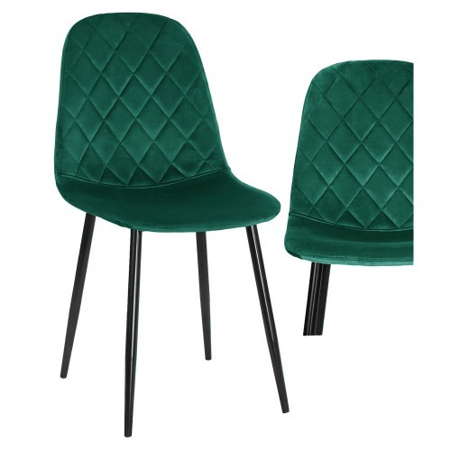 EMWOmeble Krzesło tapicerowane do jadalni w kolorze Beżowym DC-1916 welur #5 4525454621