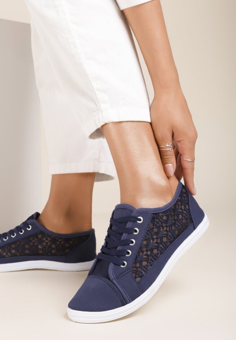 Granatowe Tenisówki Alethaeia