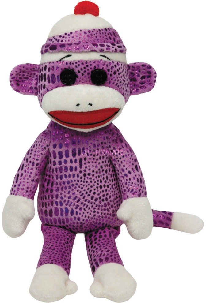 Ty Sock Monkey Zabawka małpka Różowy, Pluszowe zwierzę