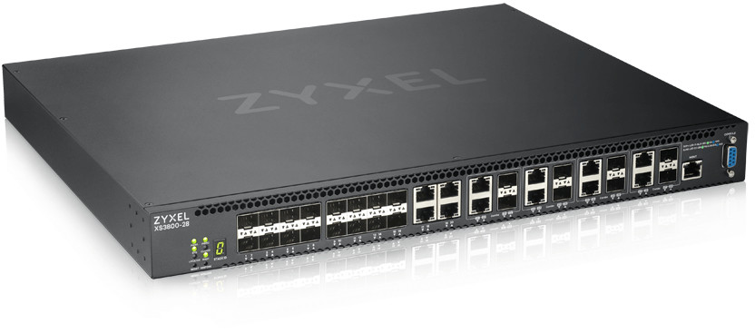 Zyxel XS3800-28, 28-port 10GbE L2+ Switch, MultiGig, 12x 10G Copper (XS3800-28-ZZ0101F)
