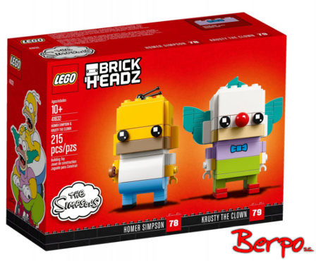 LEGO Brick Headz Homer Simpson i klaun Krusty 41632