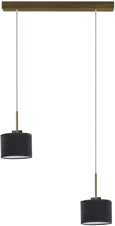LYSNE Rustykalna lampa wisząca dwupunktowa MONTANA VELUR 11456V/411166