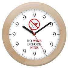 Atrix Zegar drewniany rondo no wine ATW301NW