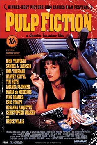 1art1 36889 plakat z filmu Pulp Fiction Quentina Tarantino (91 x 61 cm) 36889