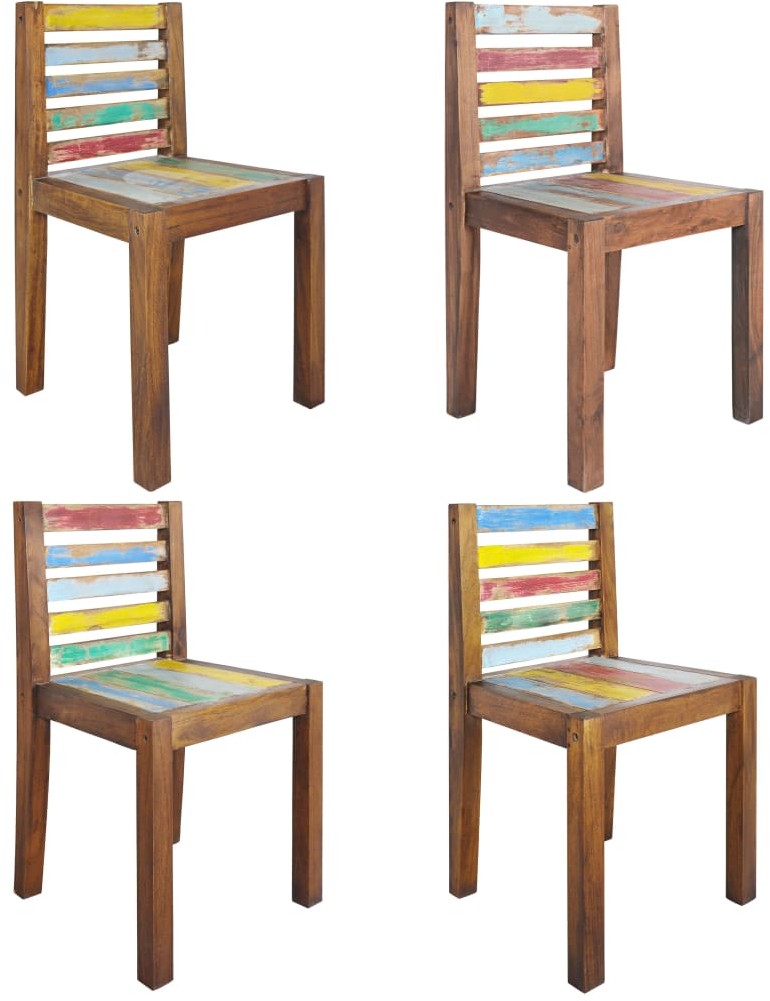 vidaXL Lumarko Krzesła stołowe, 4 szt., lite drewno z odzysku 326180