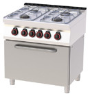 RedFox SPBT 70/80 21 GE Kuchnia gazowa z piek elekt GN 2/1 | SPBT-70/80-21-GE