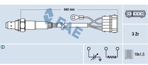 FAE Sonda lambda FAE 77112