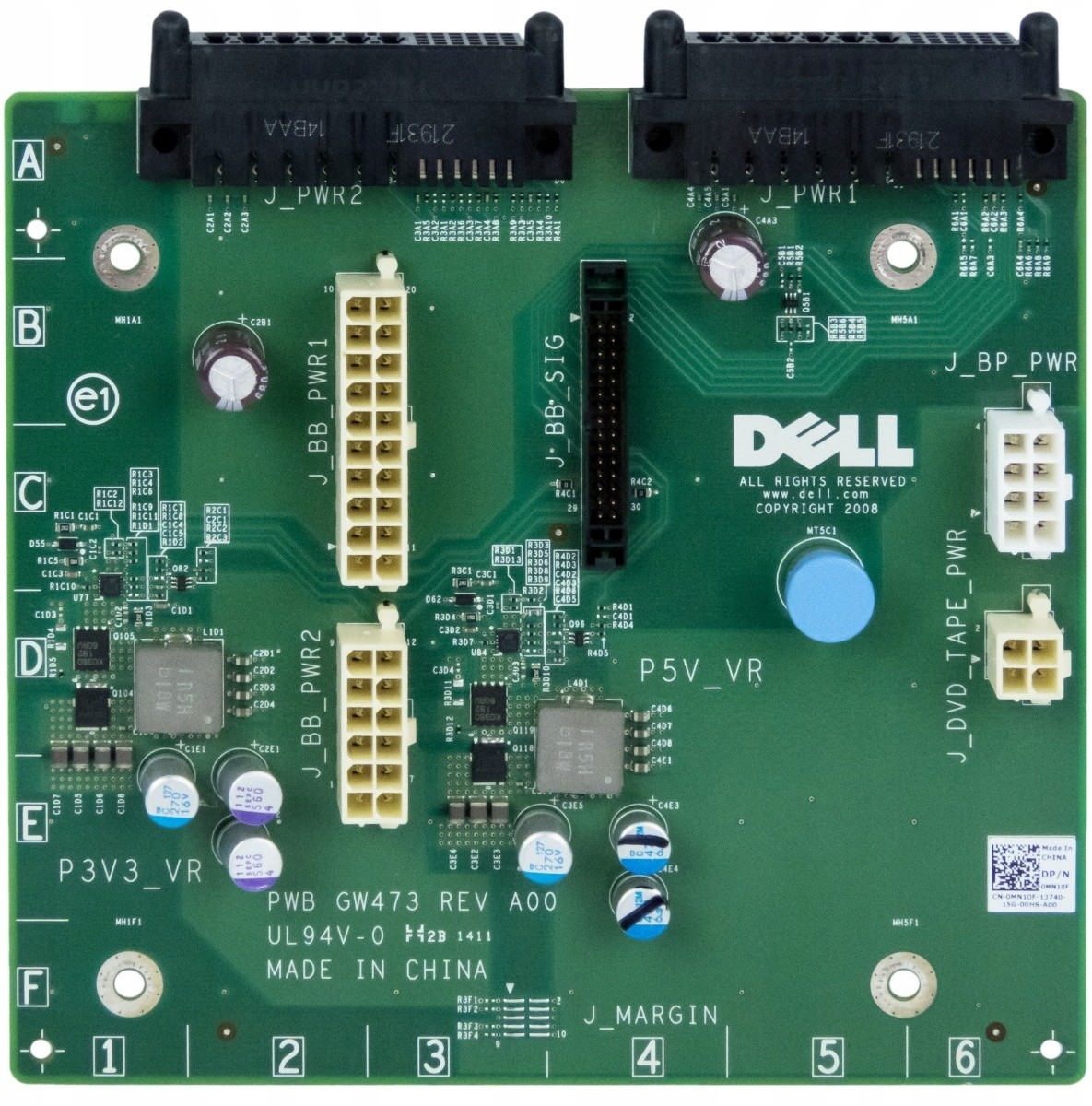Dell 0MN10F Power Backplane PowerEdge T610