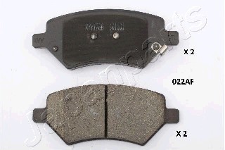 JAPANPARTS Zestaw klocków hamulcowych, hamulce tarczowe PA-022AF PA-022AF