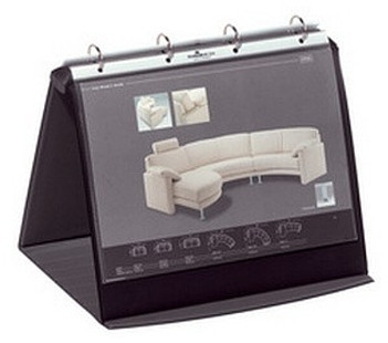 Durable Flipchart stołowy Durastar z 10 koszulkami A4 poziomy bazaltowy 8567-39
