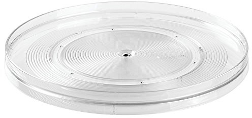 Interdesign Linus 54730EU obrotowy stojak na przyprawy, przezroczysty, przezroczysty, 35,6 cm 54730