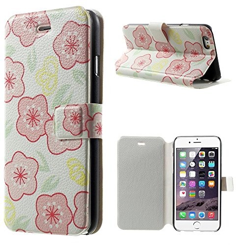 LD Case a00812 etui ochronne do iPhone 6 Pink Flowers/żółty A000812