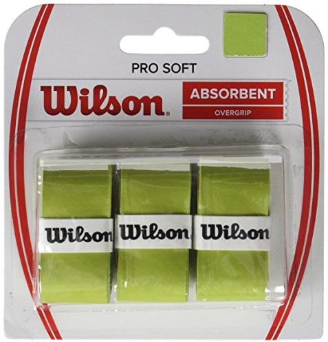 Wilson unisex Tennis taśmy na uchwyt Pro Soft zestaw-częściowy, zielony, jeden rozmiar 0887768146948