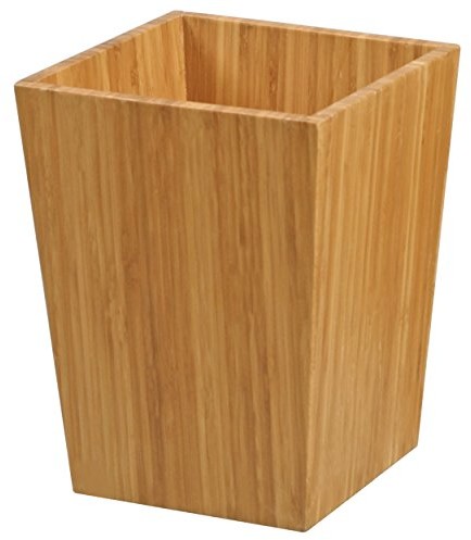 MSV 140639 łazienkowy kosz na śmieci z bambusa lakierowane nitrocelulozy 20 x 20 x 26 cm 1257/140639