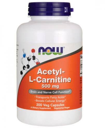 Now Foods PRO NATURA FOODS Acetyl L-Carnitine 500 mg 200 kaps