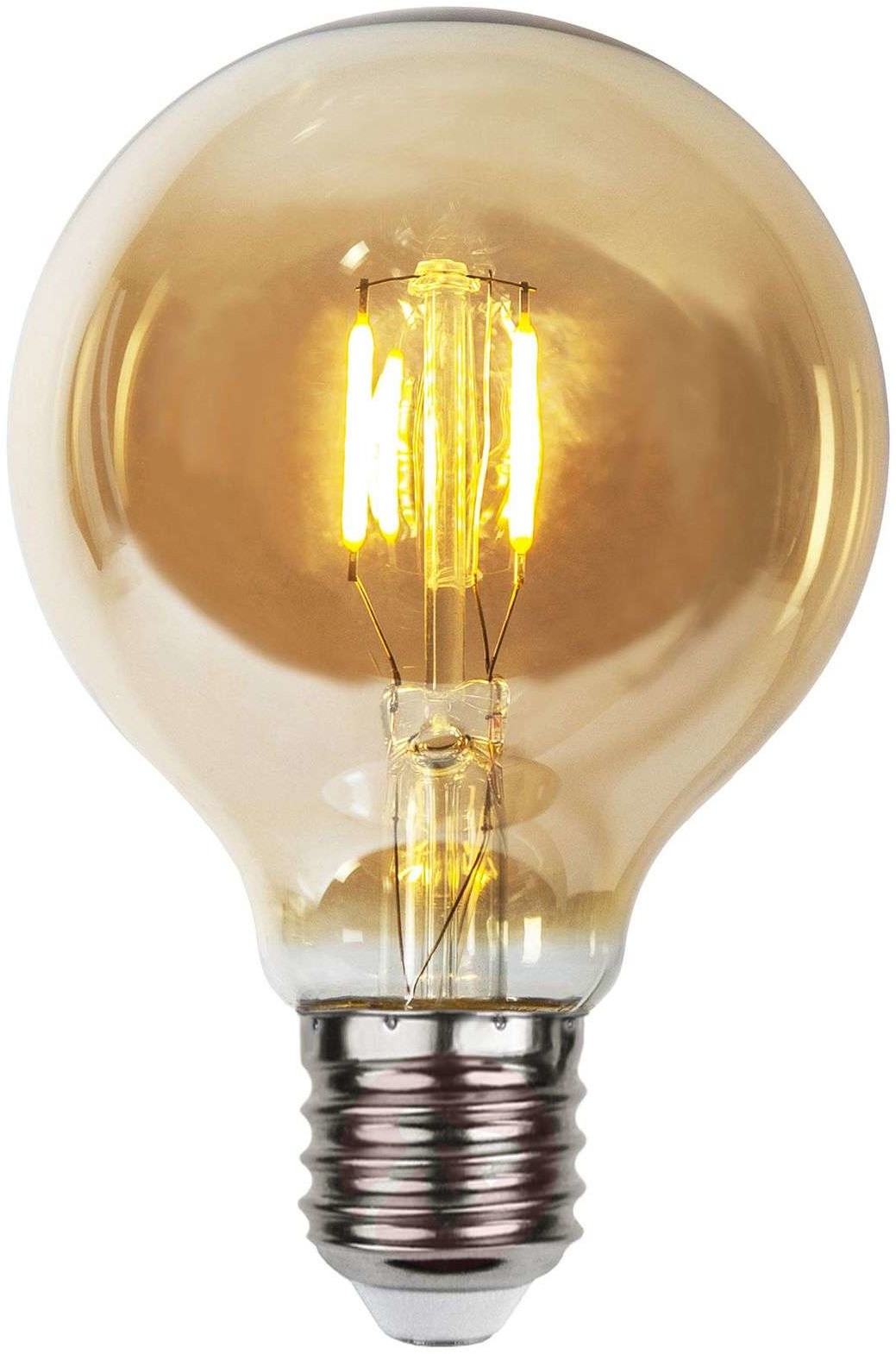 Best Season Żarowka LED E27 0,23W G80 filament 24V amber 4szt.