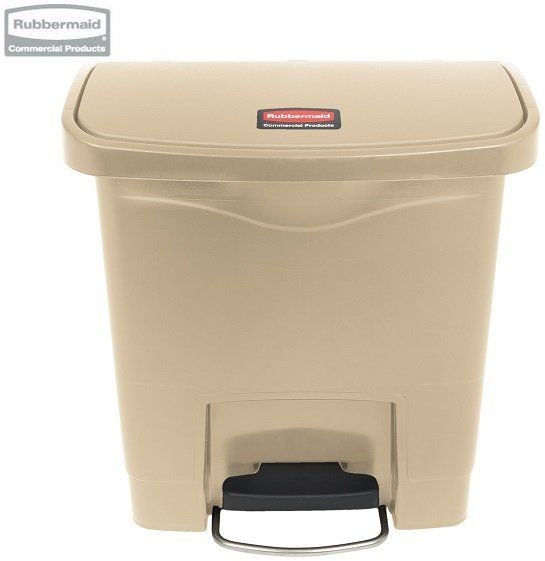 Rubbermaid Kosz Slim Jim Step-On 15L Resin Containers beige 1883455