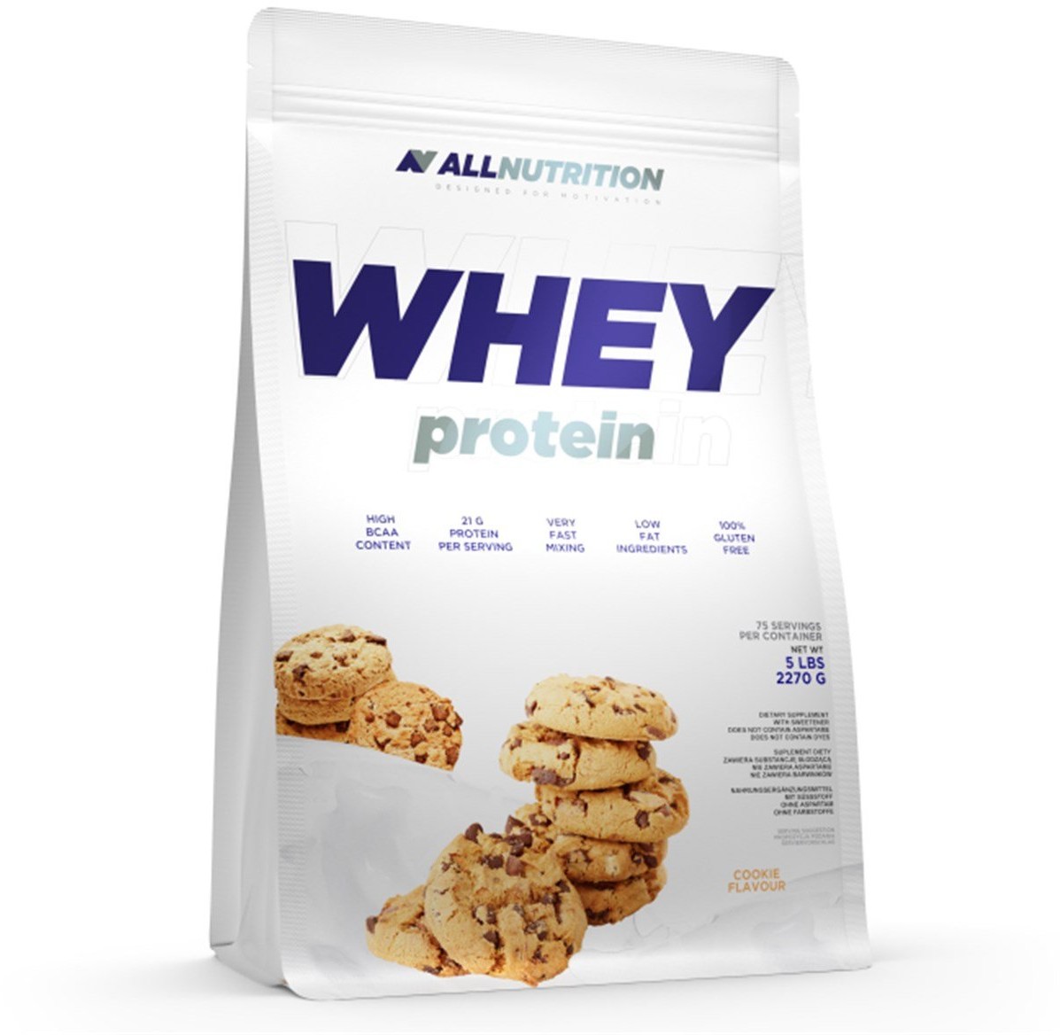 Allnutrition Odżywka białkowa Whey Protein 2270g Smaki Biała czekolada (5902135840825)