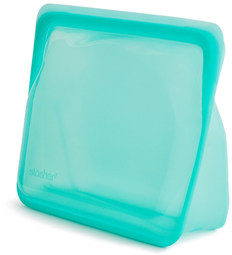 Stasher Torebka stojąca z silikonu na żywność Stasher Stand-up Bag - aqua STSU02