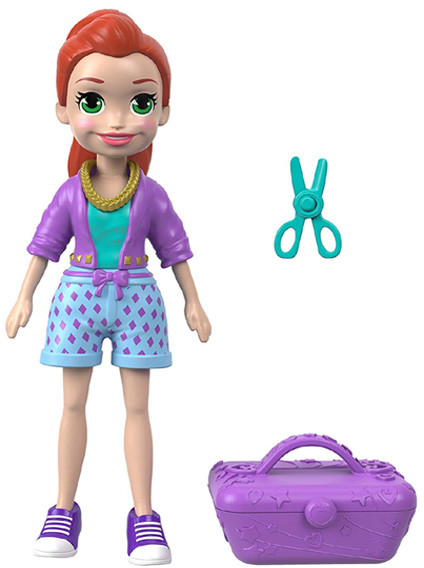 top Mattel Polly Pocket Lila z walizką FTP71 FTP67