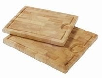 Continenta deska do krojenia z rowkiem do mięsa soku, deska do krojenia i mozaika szklane deski kuchenne z drewna na czoło gumowe drzewo, dostępny w różnych rozmiarach 4004