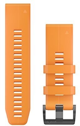 Garmin bransoletka zastępcza QuickFit 26 Solar Flare pomarańczowy silikon (MSFR6021)