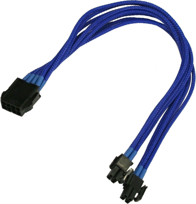 Nanoxia Kabel zasilający 8-Pin EPS przedłużacz 30cm blue - 900200020