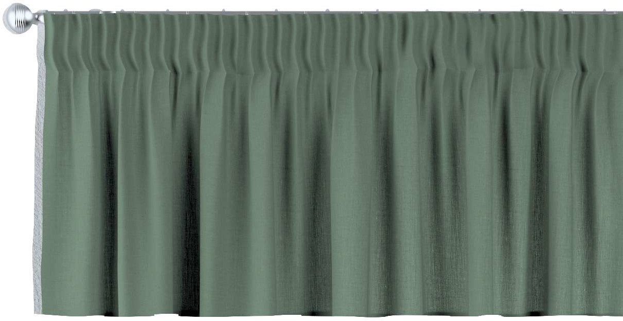 Dekoria Lambrekin na taśmie marszczącej zgaszony zielony 390 × 40 cm Linen 397-159-08