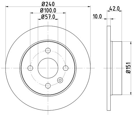 HELLA PAGID Tarcza hamulcowa PAGID 8DD355106-091