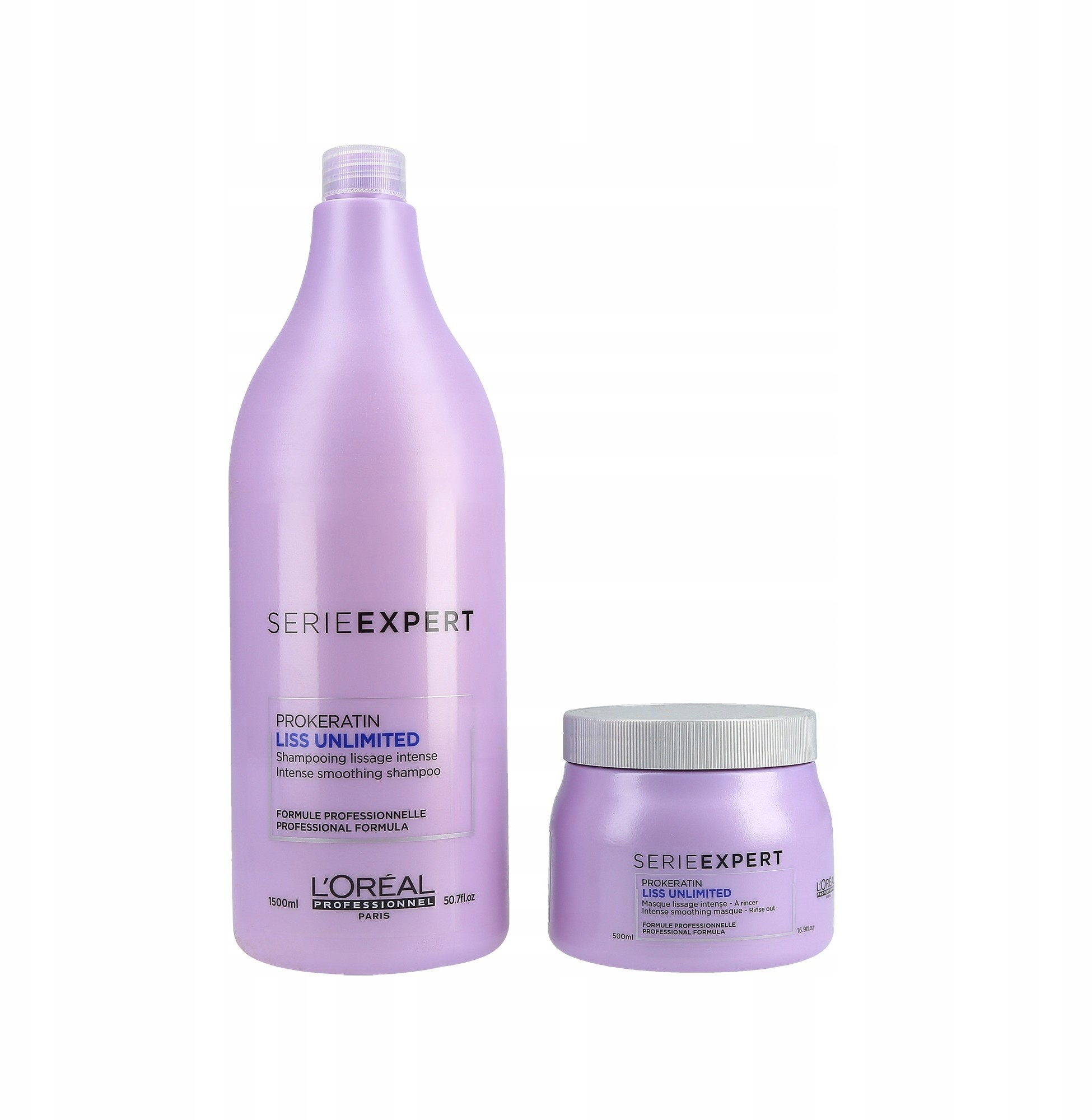 Loreal Liss Unlimited Szampon 1500 + Maska 500