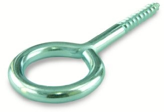 Suki 15 sztuk 25 X 12 X 3,8 MM ocynkowana drewniany gwint śruba oczkowa, 6175009