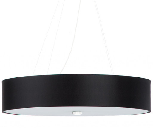 Sollux Lighting LAMPA wisząca okrągła OPRAWA zwis abażurowy czarny SL800