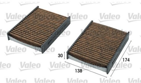 VALEO Filtr, wentylacja przestrzeni pasażerskiej 701017