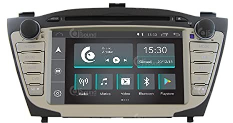Hyundai Jf Sound car audio system Custom Fit Radio samochodowe dla IX35 Android GPS Bluetooth WiFi USB Full HD Touchscreen Display 7
