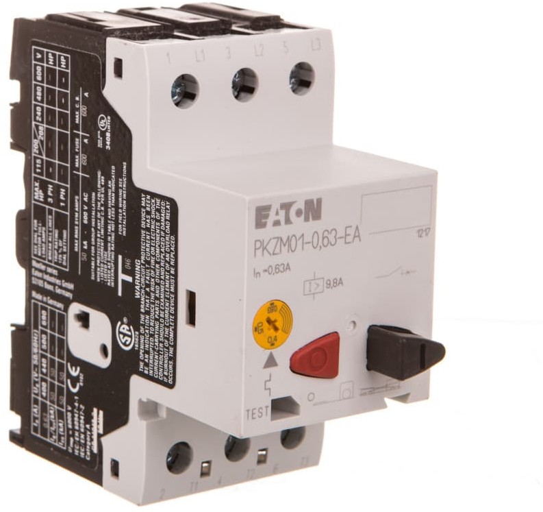Eaton Wyłącznik silnikowy 3P 0,12kW 0,4-0,63A PKZM01-0,63-EA 189883 189883