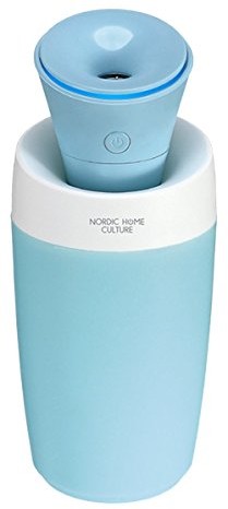 NORDIC HOME CULTURE Nordic Home Culture Portable Mini Humidifier, 8h Use, 1 X USB Micro B, White, tworzywo sztuczne, Blue, 8 x 20 x 5.5 cm HAR-1004