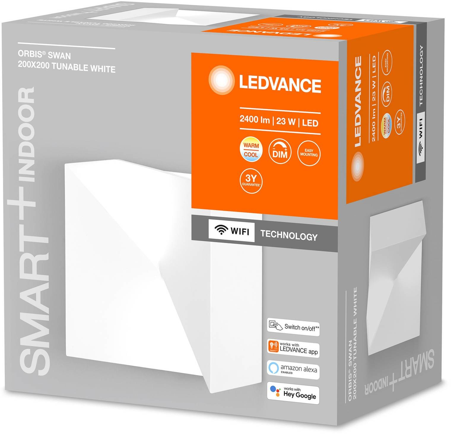 LEDVANCE SMART+ LEDVANCE SMART+ WiFi Orbis Wall Swan, 20 x 20 cm