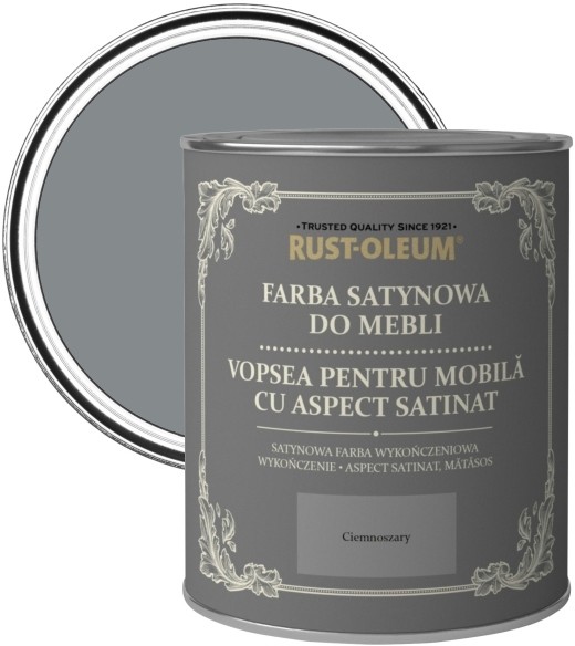 Rust-Oleum Farba do mebli Rust-Oleum ciemnoszary satyna 0 125 l R0070105X5
