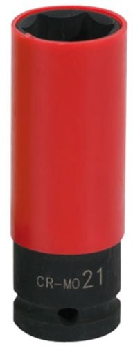 KS Tools Siła  515.1076 1/2 cala aluminiowe obręcze kół firmy klucz nasadowy, długie, 21 MM 515.1076